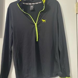 Pink by Victoria Secret, quarter zip dry fit jacket